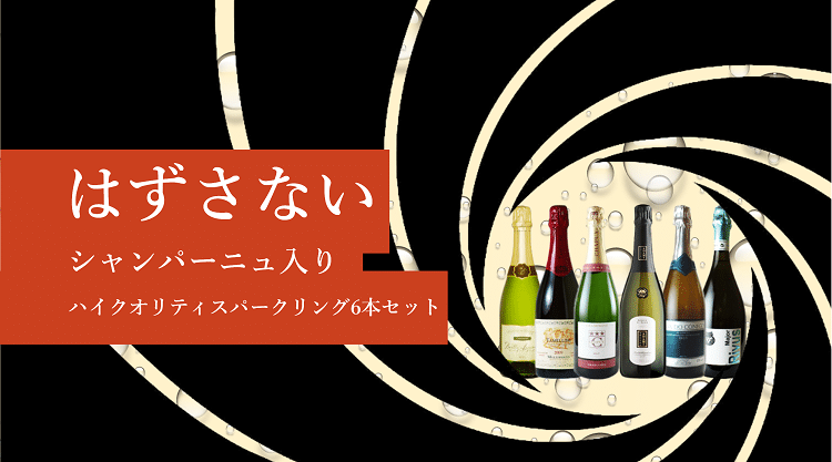 シャンパンストッパープレゼント ハズれなし シャンパーニュ入りハイクオリティスパークリングワイン6本セット ぼくのシャトー